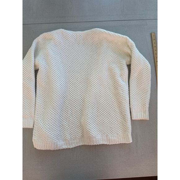 Hollister White Chunky Knit Cardigan Balletcore Clean Girl Angelcore Etheral(T) - Picture 4 of 5